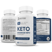 Cargar imagen en el visor de la Galería, All sides of the bottle of Full Body Health Keto ACV Keto