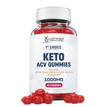 Load image into Gallery viewer, 1 bottle of 1st Choice Keto ACV Gummies 1000MG