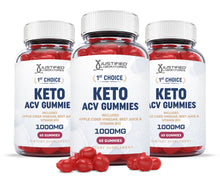 Load image into Gallery viewer, 3 bottles of 1st Choice Keto ACV Gummies 1000MG