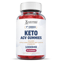 Load image into Gallery viewer, Front facing image of 1st Choice Keto ACV Gummies 