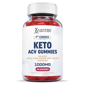 Front Facing image of 1st Choice Keto ACV Gummies 1000MG