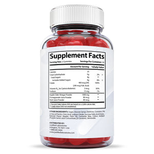 Supplement Facts of 1st Choice Keto ACV Gummies