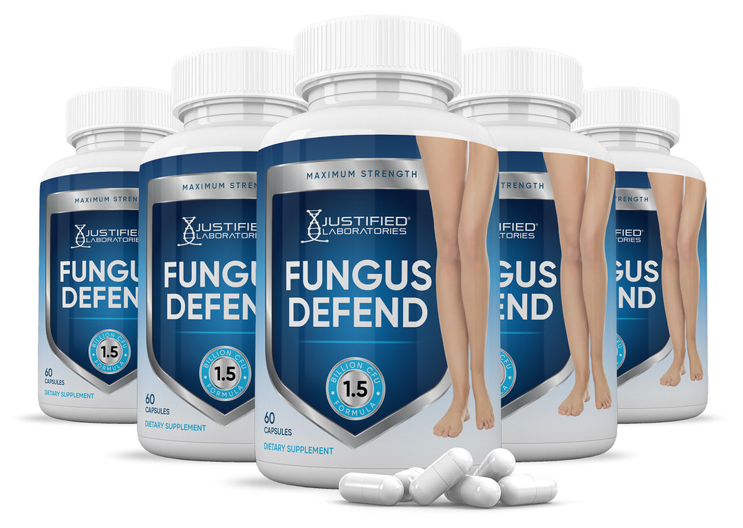 5 bottle of Fungus Defend 1.5 Billion CFU