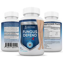 Afbeelding in Gallery-weergave laden, All sides of bottle of the 3 X Stronger Fungus Defend Max 40 Billion CFU