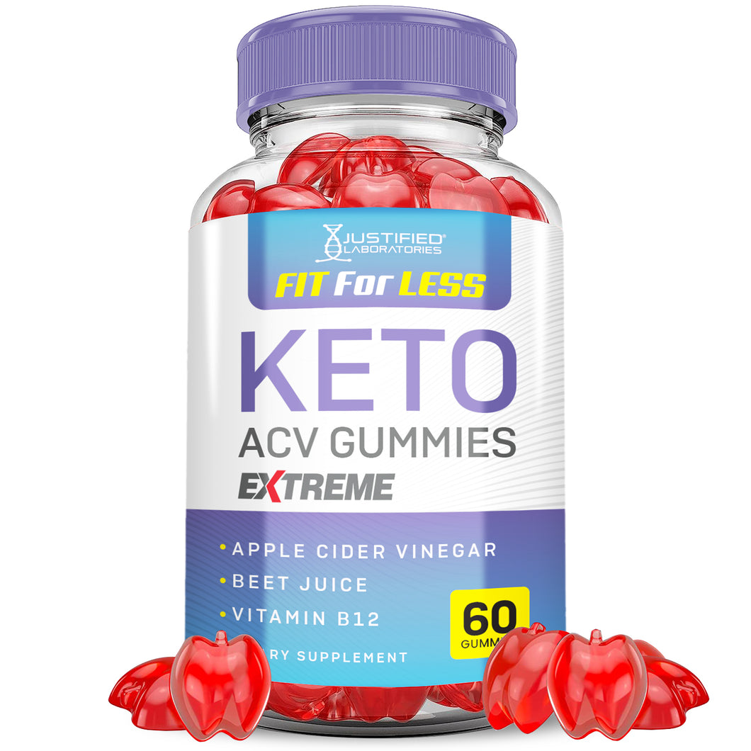 1 bottle of 2 x Stronger Fit For Less Keto ACV Gummies Extreme 2000mg