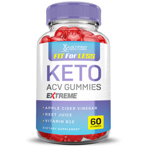 Front facing image of 2 x Stronger Fit For Less Keto ACV Gummies Extreme 2000mg