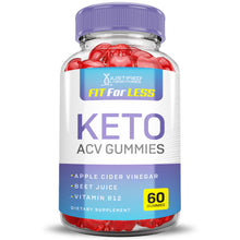 Cargar imagen en el visor de la Galería, Front facing image of Fit For Less Keto ACV Gummies 1000MG