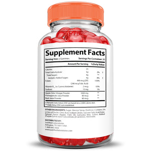 Supplement Facts of Good Keto ACV Gummies 