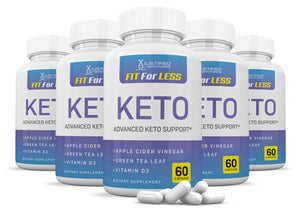5 bottles of Fit For Less Keto ACV Pills 1275MG