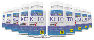 10 bottles of Fit For Less Keto ACV Max Pills 1675MG