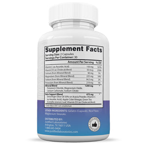 Supplement Facts of Fit For Less Keto ACV Max Pills 1675MG