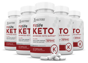 5 bottles of Fitlife Keto ACV Pills 1275MG