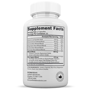 Supplement Facts of Fitlife Keto ACV Pills 1275MG