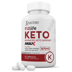 1 bottle of Fitlife Keto ACV Max Pills 1675MG