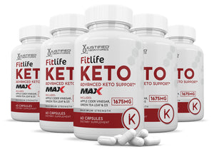 5 bottles of Fitlife Keto ACV Max Pills 1675MG