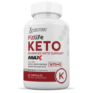 Front facing image of Fitlife Keto ACV Max Pills 1675MG