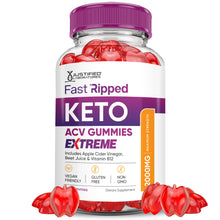 Load image into Gallery viewer, 2 x Stronger Fast Ripped Keto ACV Gummies Extreme 2000mg