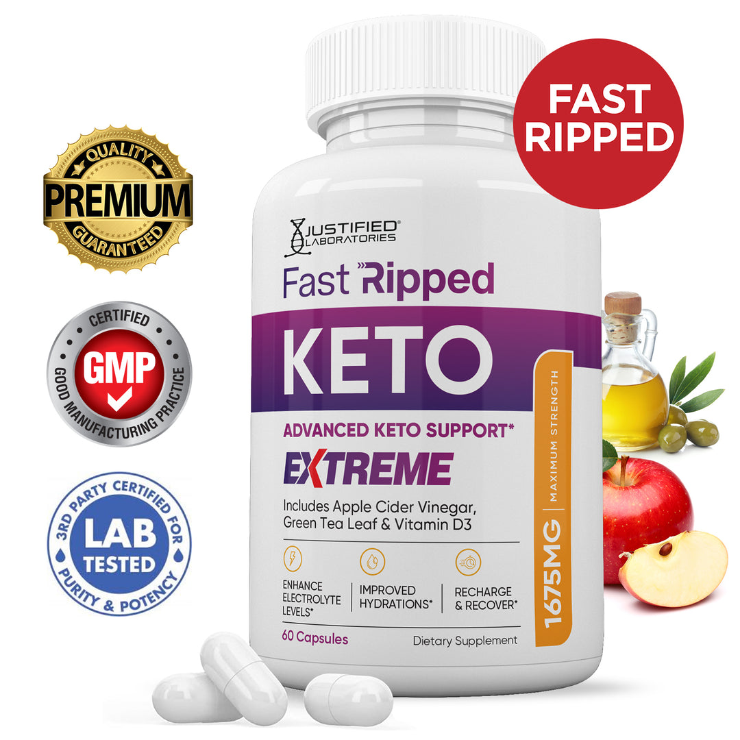 Fast Ripped Keto ACV Extreme Pills 1675MG