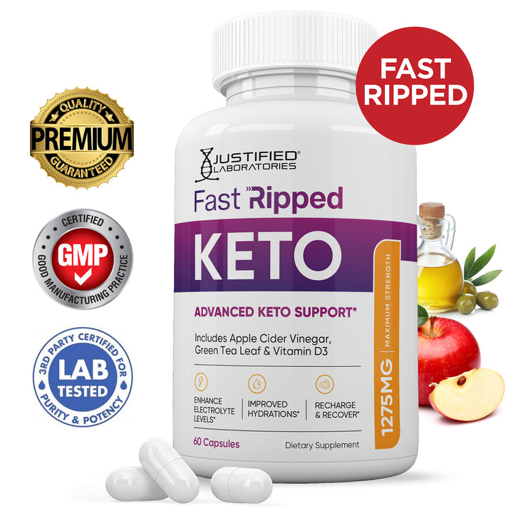 Fast Ripped Keto ACV Pills 1275MG