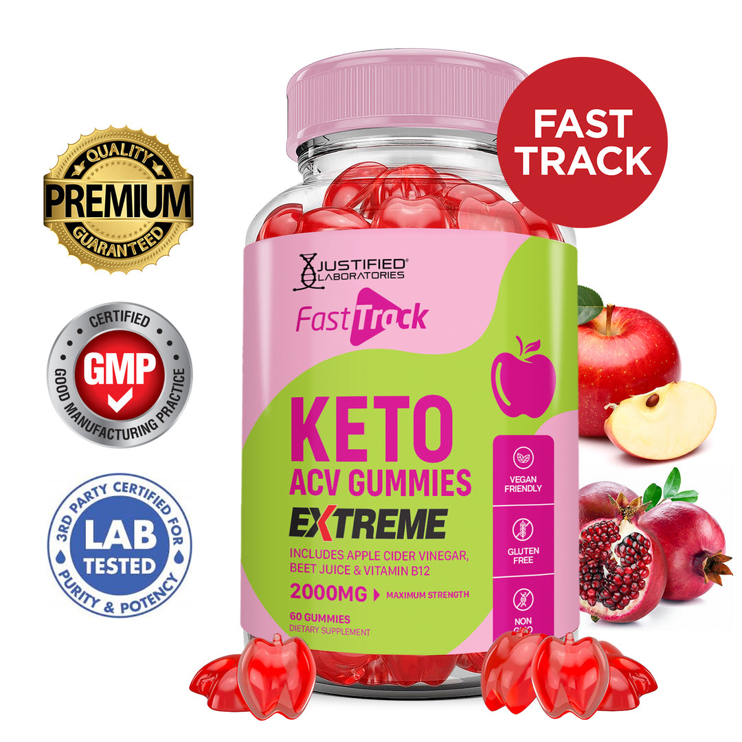 2 x Stronger Fast Track Keto ACV Gummies Extreme 2000MG