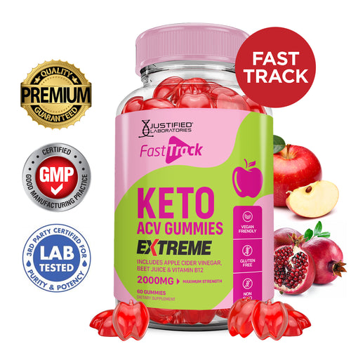 2 x Stronger Fast Track Keto ACV Gummies Extreme 2000MG