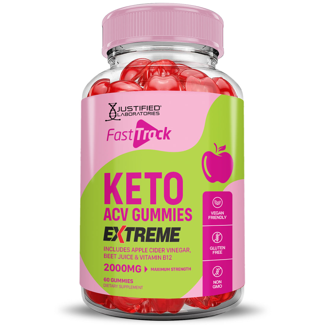 2 x Stronger Fast Track Keto ACV Gummies Extreme 2000MG