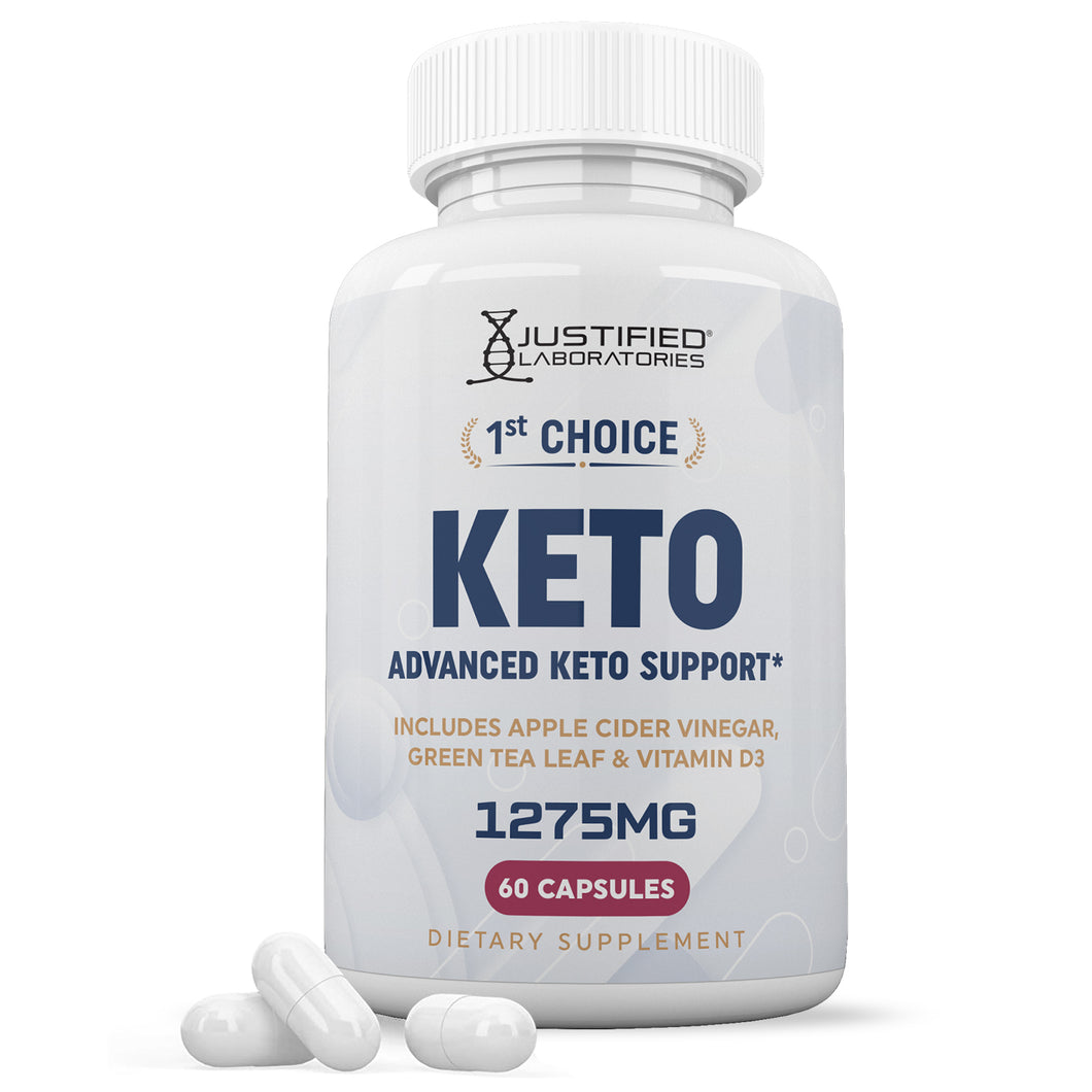 1 bottle of 1st Choice Keto ACV Pills 1275MG