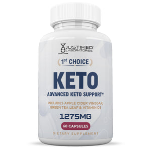 Front facing image of 1st Choice Keto ACV Pills 1275MG