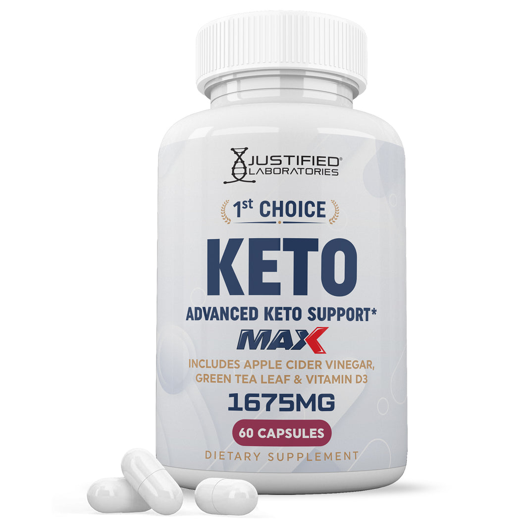 1 bottle 1st Choice Keto ACV Max Pills 1675MG