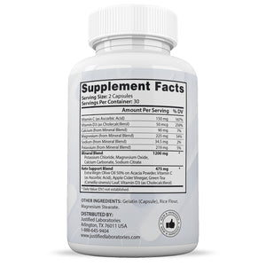 Supplement Facts of 1st Choice Keto ACV Max Pills 1675MG