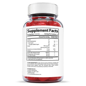 Supplement Facts of G6 Keto ACV Gummies 1000MG