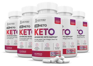 5 bottles of G6 Keto ACV Pills 1275MG