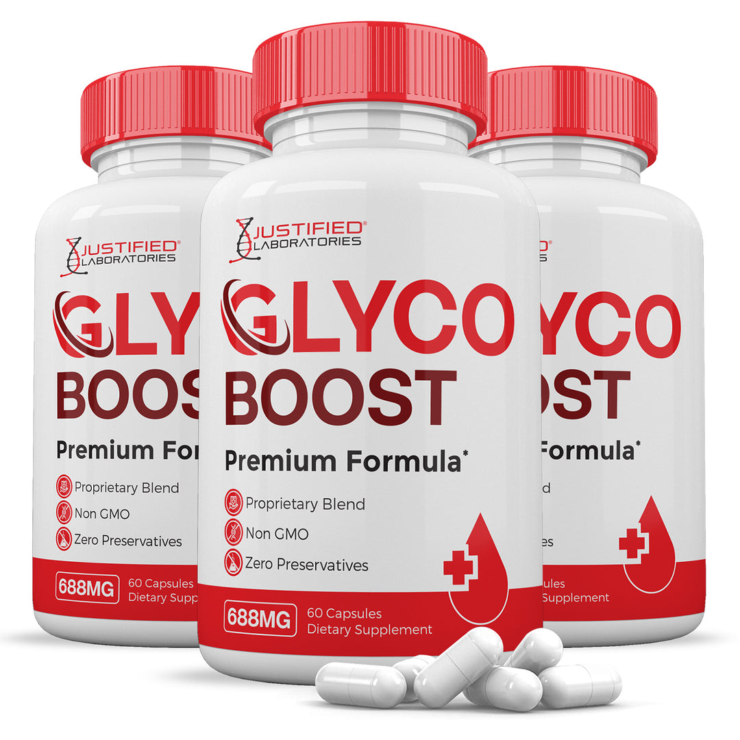 3 Bottles Glyco Boost Premium Formula 688 MG