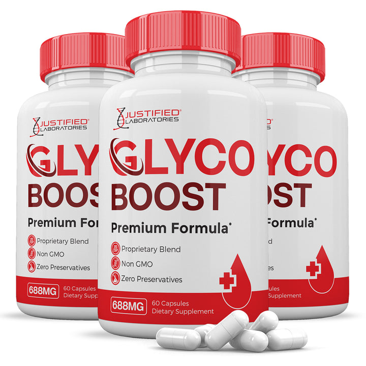 3 Bottles Glyco Boost Premium Formula 688 MG