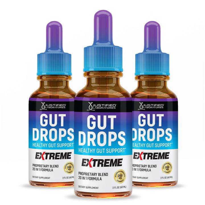 3 Bottles Gut Drops Extreme