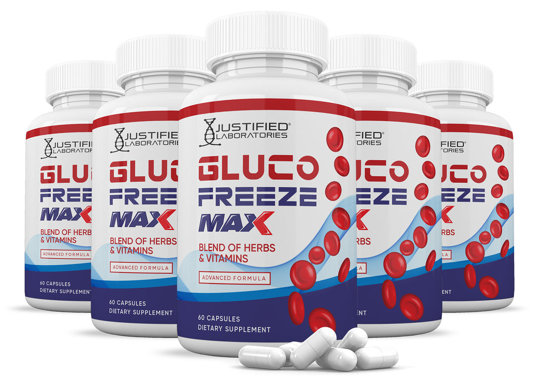 5 bottles of Glucofreeze Max Advanced Formula 1295MG