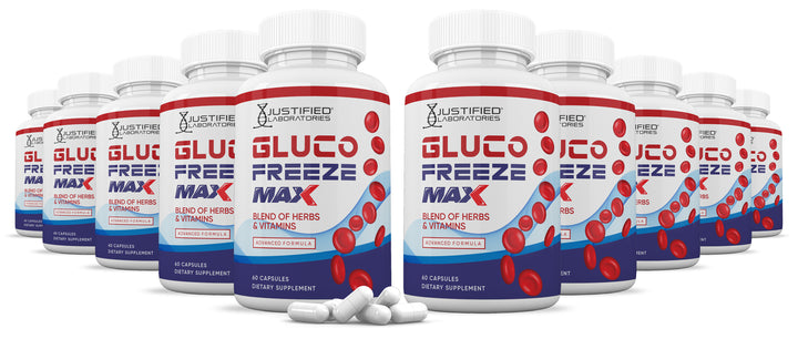 10 bottles of Glucofreeze Max Advanced Formula 1295MG