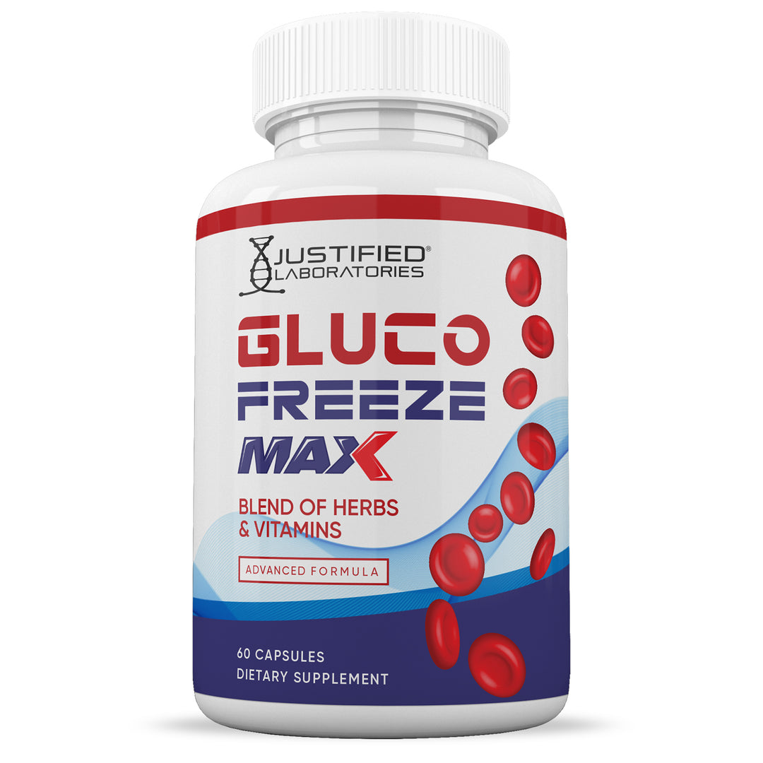 Front facing image of Glucofreeze Max Advanced Formula 1295MG