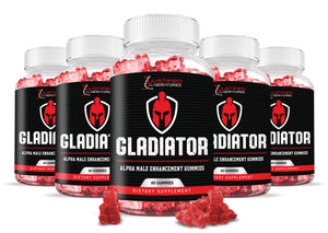 5 Bottles Gladiator Alpha Men's Health Gummies 310MG