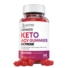 Load image into Gallery viewer, 1 bottle of 2 x Stronger Genesis Keto ACV Gummies Extreme 2000mg