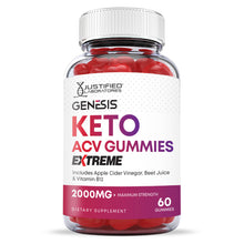 Afbeelding in Gallery-weergave laden, Front facing image of 2 x Stronger Genesis Keto ACV Gummies Extreme 2000mg