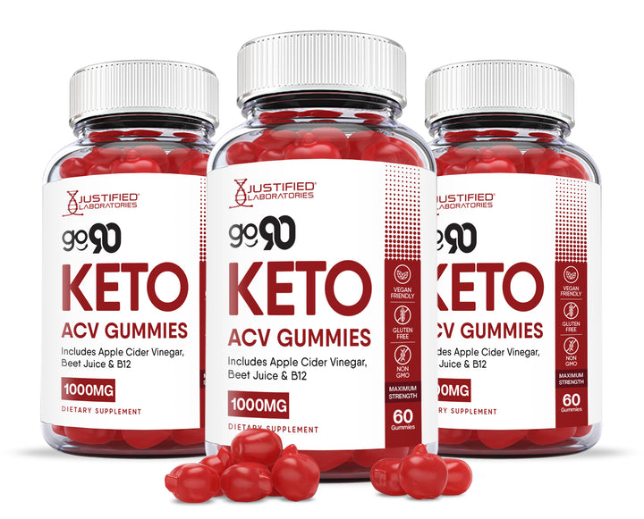 3 Bottles Go 90 Keto ACV Gummies