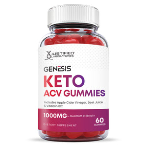 Front Facing of Genesis Keto ACV Gummies 1000MG