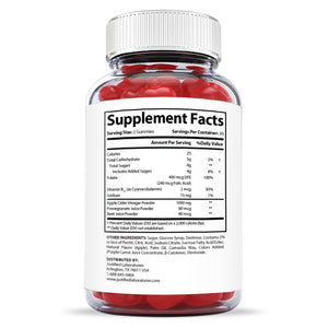 Supplement Facts of Go 90 Keto ACV Gummies