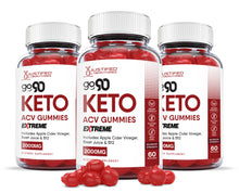 Cargar imagen en el visor de la Galería, 3 bottles of Go 90 Extreme Keto ACV Gummies
