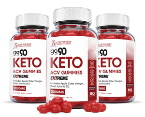3 bottles of Go 90 Extreme Keto ACV Gummies