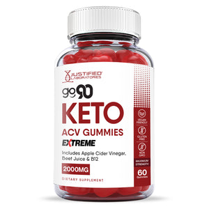 Front facing image of Go 90 Extreme Keto ACV Gummies