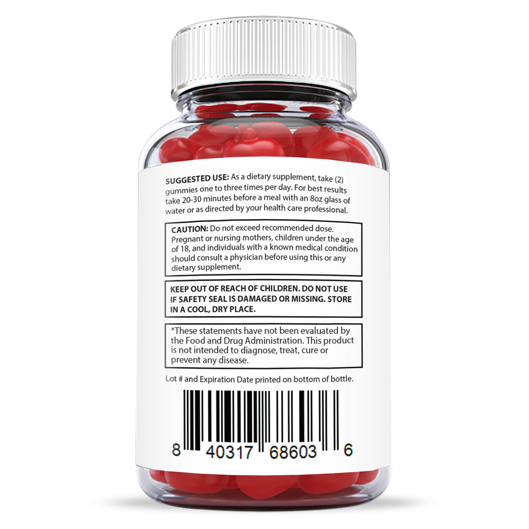 Suggested use and warnings of Go 90 Extreme Keto ACV Gummies