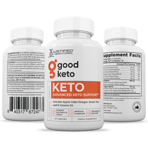 All sides of bottle of the Good Keto ACV Gummies Pill Bundle