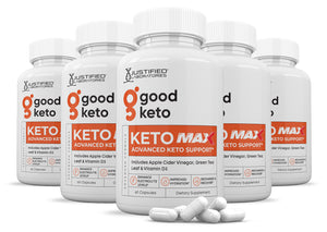 5 bottles of Good Keto ACV Max Pills 1675MG